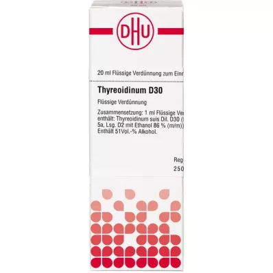 THYREOIDINUM Diluição D 30, 20 ml