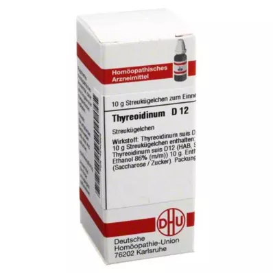 THYREOIDINUM D 12 glóbulos, 10 g