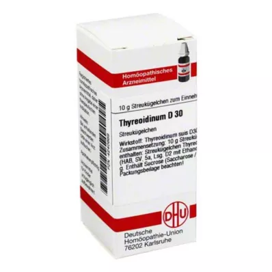THYREOIDINUM D 30 glóbulos, 10 g THYREOIDINUM D 30 glóbulos, 10 g