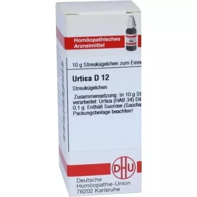 URTICA D 12 glóbulos, 10 g