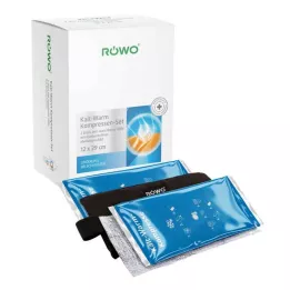 RÖWO Compressa fria e quente com ligadura de velcro 2 peças, 1 P