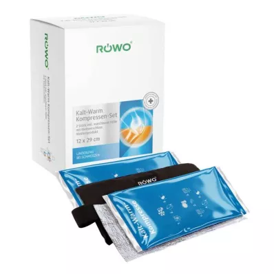 RÖWO Compressa fria e quente com ligadura de velcro 2 peças, 1 P RÖWO Compressa fria e quente com ligadura de velcro 2 peças, 1 P