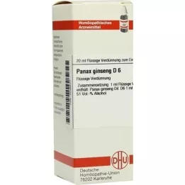 PANAX GINSENG Diluição D 6, 20 ml