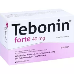 TEBONIN forte 40 mg comprimidos revestidos por película, 200 unidades