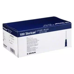 STERICAN Cânulas 23 Gx3 1/5 0.6x80 mm, 100 pcs