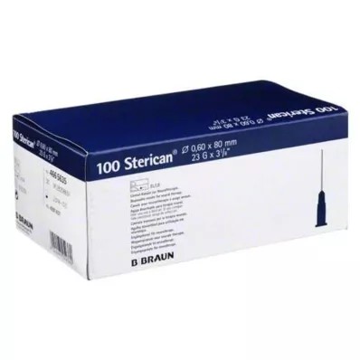 STERICAN Cânulas 23 Gx3 1/5 0.6x80 mm, 100 pcs