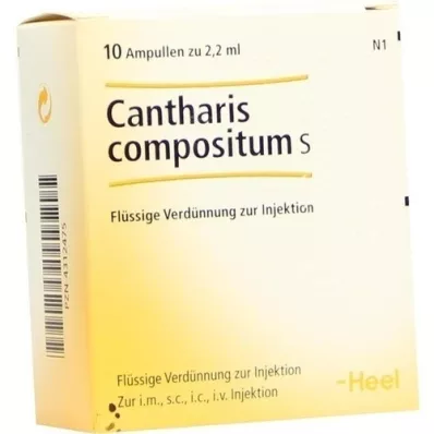 CANTHARIS COMPOSITUM S Ampolas, 10 unid
