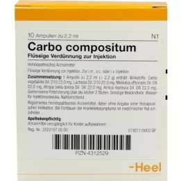 CARBO COMPOSITUM Ampolas, 10 pcs