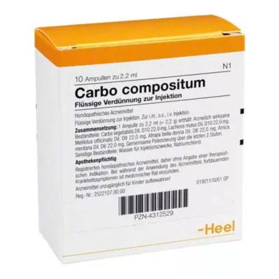 CARBO COMPOSITUM Ampolas, 10 pcs