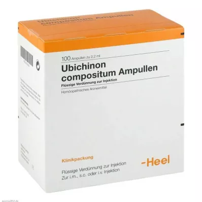 UBICHINON ampolas comp., 100 unid