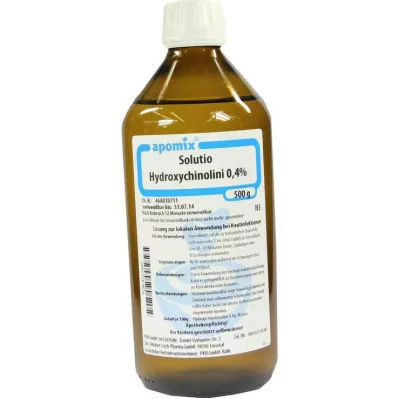 SOLUTIO HIDROXICINA. 0,4%, 500 ml SOLUTIO HIDROXICINA. 0,4%, 500 ml