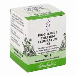 BIOCHEMIE 1 Calcium fluoratum D 3 comprimidos, 80 unid