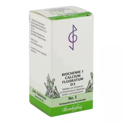 BIOCHEMIE 1 Calcium fluoratum D 3 Tablets, 200 Capsules BIOCHEMIE 1 Calcium fluoratum D 3 Tablets, 200 Capsules
