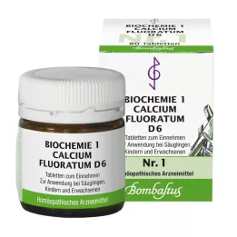 BIOCHEMIE 1 Calcium fluoratum D 6 comprimidos, 80 unid