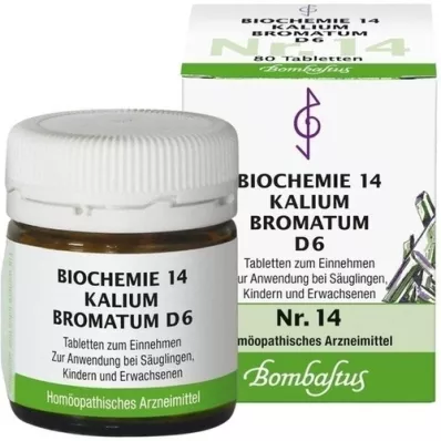 BIOCHEMIE 14 Bromato de potássio D 6 comprimidos, 80 unid