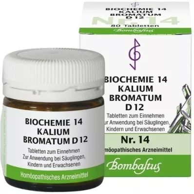 BIOCHEMIE 14 Bromato de potássio D 12 comprimidos, 80 unid