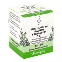 BIOCHEMIE 14 Bromato de potássio D 12 comprimidos, 80 unid