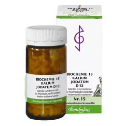BIOCHEMIE 15 Iodato de potássio D 12 comprimidos, 200 unid