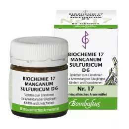 BIOCHEMIE 17 Manganum sulphuricum D 6 comprimidos, 80 unid