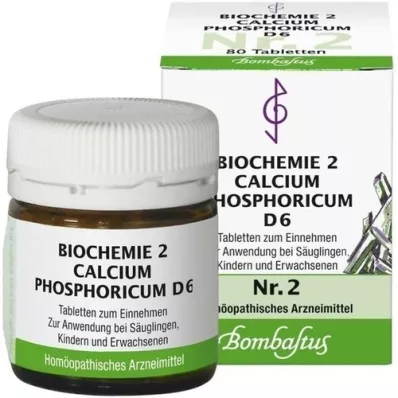 BIOCHEMIE 2 Calcium phosphoricum D 6 comprimidos, 80 unid