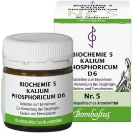 BIOCHEMIE 5 Potassium phosphoricum D 6 comprimidos, 80 unid