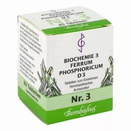 BIOCHEMIE 3 Ferrum phosphoricum D 3 Tablets, 80 Capsules