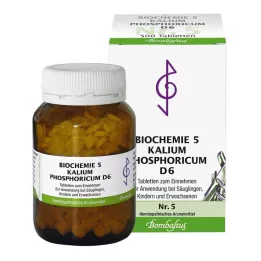 BIOCHEMIE 5 Potassium phosphoricum D 6 comprimidos, 500 unid