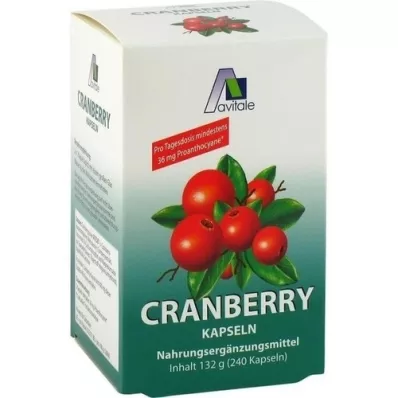 CRANBERRY KAPSELN 400 mg, 240 unidades