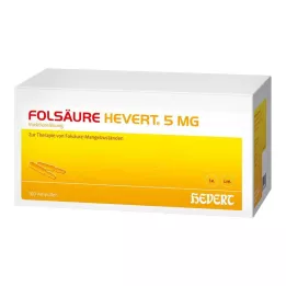 FOLSÄURE HEVERT Ampolas de 5 mg, 100 unid