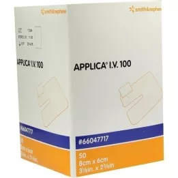 APPLICA Pensos para cânulas I.V.100 com almofada absorvente, 50 unidades