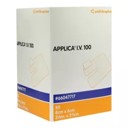 APPLICA Pensos para cânulas I.V.100 com almofada absorvente, 50 unidades