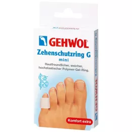 GEHWOL Anel de proteção dos dedos dos pés em gel de polímero G mini, 2 peças
