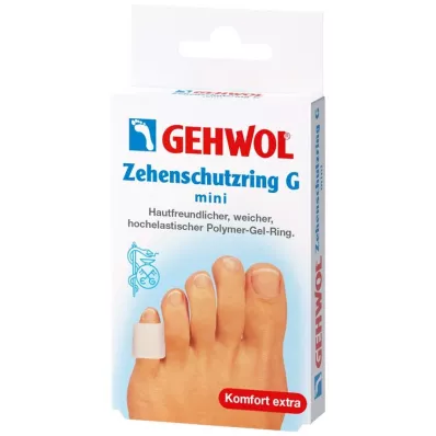 GEHWOL Anel de proteção dos dedos dos pés em gel de polímero G mini, 2 peças GEHWOL Anel de proteção dos dedos dos pés em gel de polímero G mini, 2 peças