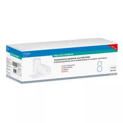 HÖGA-LASTIC Ligadura ideal 8 cmx5 m sem celofane, 10 pcs HÖGA-LASTIC Ligadura ideal 8 cmx5 m sem celofane, 10 pcs