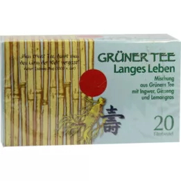 GRÜNER TEESacos de filtro +Gengibre+Ginseng, 20 unidades