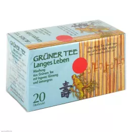 GRÜNER TEESacos de filtro +Gengibre+Ginseng, 20 unidades