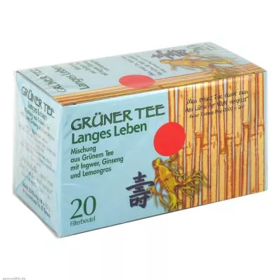 GRÜNER TEESacos de filtro +Gengibre+Ginseng, 20 unidades