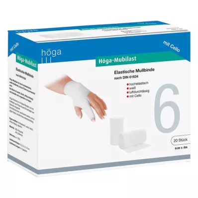 HÖGA-MUBILAST Ligadura de fixação 6 cmx4 com celofane, 1 pc