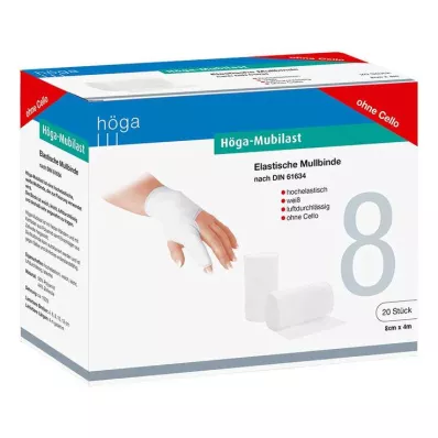HÖGA-MUBILAST Ligadura de fixação 8 cmx4 m sem celofane, 20 unidades