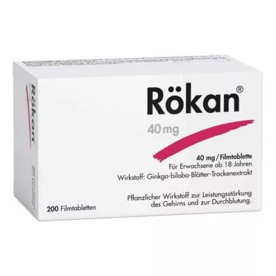RÖKAN Comprimidos revestidos por película de 40 mg, 200 unidades