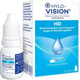 HYLO-VISION HD Colírio para os olhos, 2X15 ml