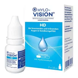 HYLO-VISION HD Colírio para os olhos, 2X15 ml