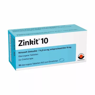 ZINKIT 10 comprimidos revestidos, 100 unidades ZINKIT 10 comprimidos revestidos, 100 unidades