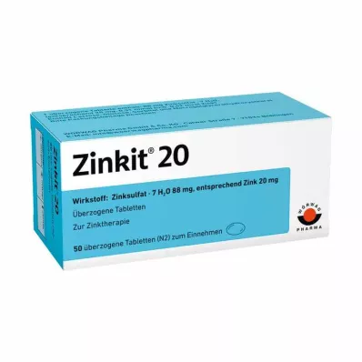ZINKIT 20 comprimidos revestidos, 50 unid ZINKIT 20 comprimidos revestidos, 50 unid