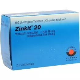 ZINKIT 20 comprimidos revestidos, 100 unidades