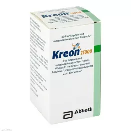KREON 25.000 Cápsulas duras com revestimento entérico, 50 unidades
