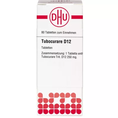 TUBOCURARE D 12 Comprimidos, 80 Cápsulas