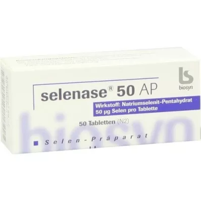 SELENASE 50 AP comprimidos, 50 unidades