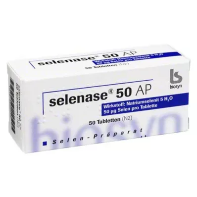 SELENASE 50 AP comprimidos, 50 unidades SELENASE 50 AP comprimidos, 50 unidades