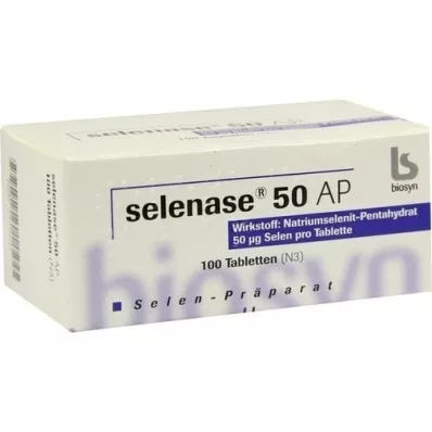 SELENASE 50 AP comprimidos, 100 unid